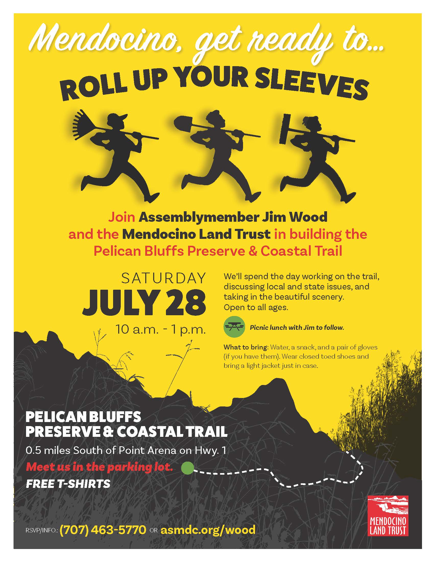 Roll Up Your Sleeves - Mendocino - Flyer