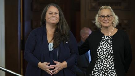 Nicole Curran, Left. Ruth Valenzuela, Right.