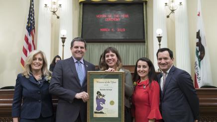 Assemblymember Wood Honors Woman of the Year Natalie Arroyo