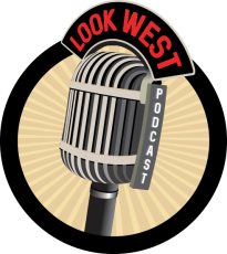 Look West Podcast Logo Graphic