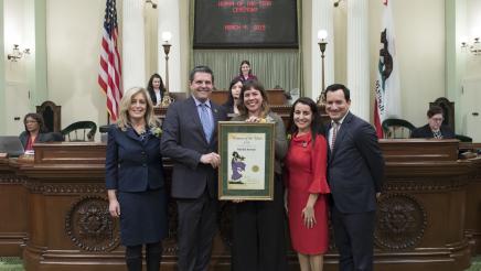 Assemblymember Wood Honors Woman of the Year Natalie Arroyo